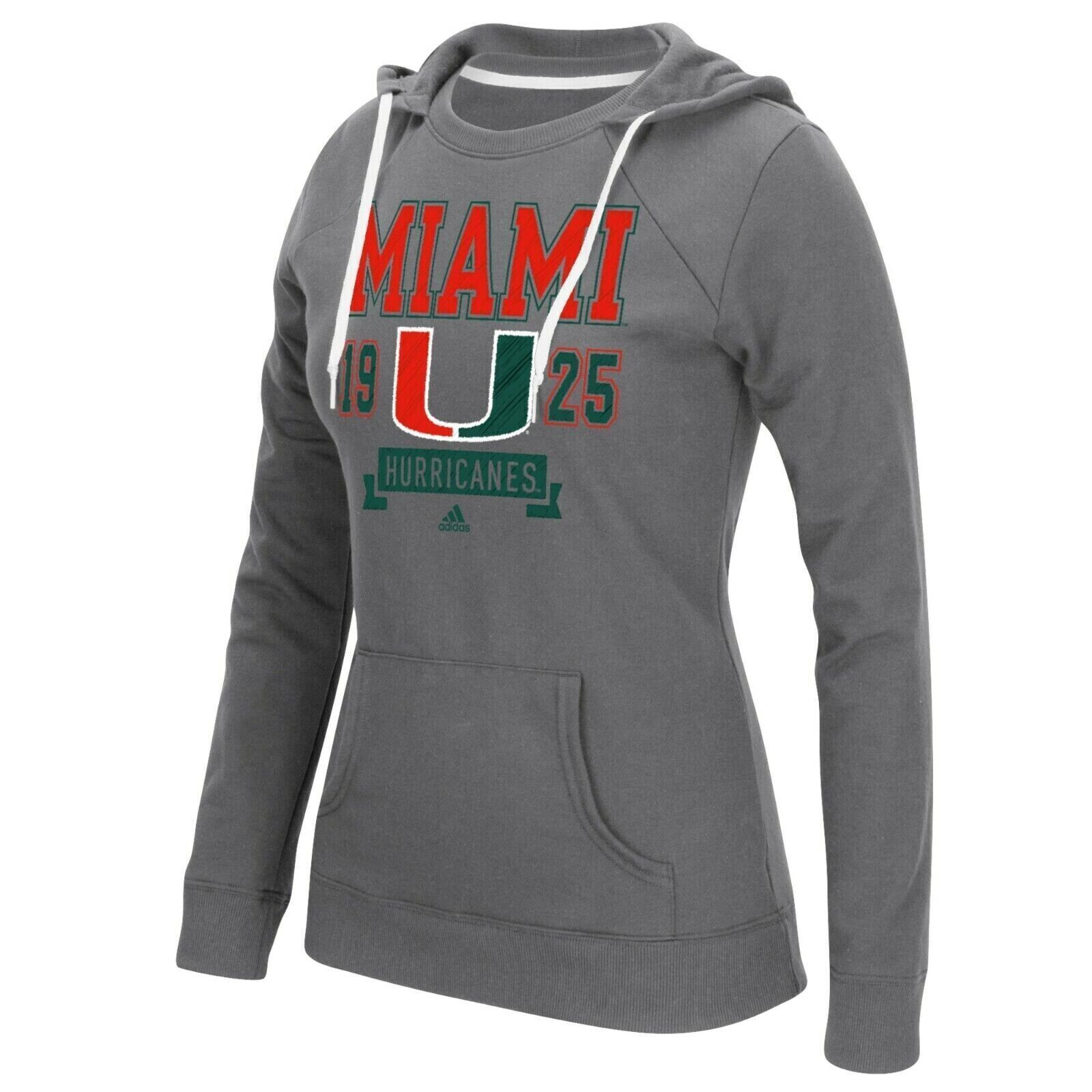 Primary image for Adidas Donna Miami Hurricanes Banner Scarabocchio Pile Crewdie- Grigio