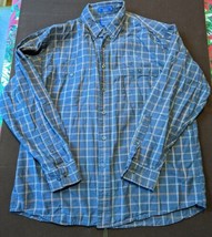 Pendleton Button Down Shirt Mens L Large Brown Plaid Adult Expedition Co... - $19.34