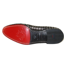 Men's GENIO Suede Croc Red Leather Sole Shoes Turkey 120371142 Metallic Silver image 8