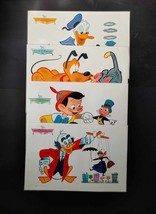 Vintage 4 Walt Disney Placemats RCA Victor Advertisement 1960s Set - £12.38 GBP