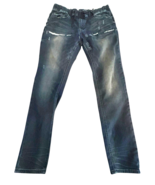 Lee Cooper Mens Blue Distressed Stretch Colin Skinny Leg Jeans W33x30 Dr... - $58.46 CAD