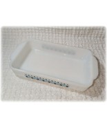 Fire King Marcrest Swiss Alpine Chalet Milk Glass Square Baking Serve Di... - $45.58 CAD