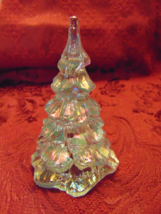 FENTON ART GLASS IRIDESCENT CHRISTMAS TREE - £66.63 GBP