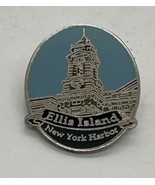 Ellis Island New York Harbor Souvenir Enamel Lapel Pin Pinback - €9,51 EUR