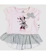 Disneyland Toddler Girls Minnie Mouse Pink Ruffled Shirt Sz 2T 3T 4T - $13.72 CAD