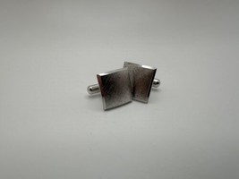 Vintage Square Textured Sterling Silver Cufflinks 1.5cm - £27.37 GBP