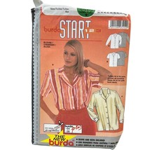 Burda Sewing Pattern 3212 Shirt Top Blouse Short Long Sleeve Size 10-28 - $8.99