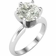 3CT Moissanite Round Brilliant Cut Engagement Ring 14k White Gold  - £552.21 GBP