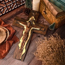 Bgcopper Holy Trinity Crucifix Wood Decor - £51.79 GBP+