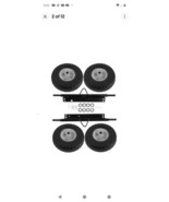 Solid Never Flat Tires -All Terrain Wheel Kit for Honda Generator EU3000... - $67.87 CAD