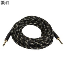 35Ft 6.35Mm 1/4&quot; Inch Ts Male To Male M/M 20Awg Guitar And Instrument Cable - £50.35 GBP