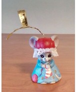 L&#39;ll Charmers Vintage Mouse Christmas Bell Ornament 3&quot; Tall - $12.25