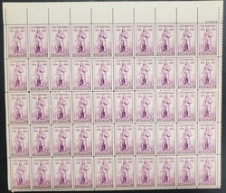 777, MNH 3¢ Rhode Island Sheet of 50 Postage Stamps * Stuart Katz - £15.94 GBP