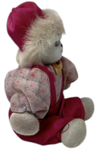 Vintage Clown Doll 5" Sitting Hand Painted Porcelain Face Sandbag Body image 3
