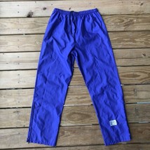 VINTAGE Moss Brown Pants Men Medium Goretex Fabric Waterproof Rain Ankle Zip 80s - £32.68 GBP