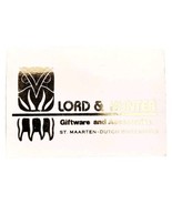 Lord And Hunter Giftware St Maarten Vintage Matchbook Wood Matches Unstr... - $565.67 MXN