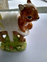 Vintage bone china MARURI MASTERPIECE 1976 Figurine Squirrel In Mailbox-... - $10.99