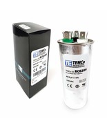 Temco 45+5 Uf/Mfd 370 Vac Volts Round Dual Run Capacitor 50/60 Hz Ac Ele... - $46.62 CAD