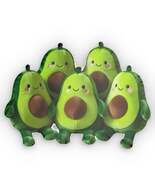 5 Avocado Plushies Pillow, Family Shaped Cushion, Foodie Decor Soft Thro... - $853.98 MXN+