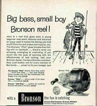 1958 Print Ad Bronson Pilot Fishing Reels Higbie Mfg Bronson,MI - £8.74 GBP