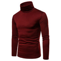 FH Mens Turtle Roll Neck Jumper Long Sleeve Pullover Soft Slim Sweater T-Shirt  - £12.04 GBP