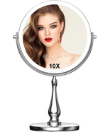 9&quot; Large Lighted Makeup Mirror, 1X/10X Magnifying Vanity Mirror - $441.96 MXN