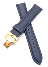 18mm 20mm 22mm 24mm Blue Watch Band Strap With Deployment Rose Buckle - £15.97 GBP