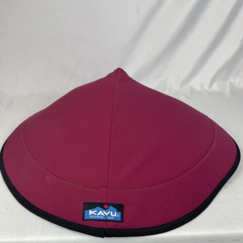 Kavu Chillba Hat Cap Maroon One Size Adjustable Outdoor Sun Packable Cone - $37.36