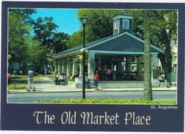 Postcard The Old Market Place St Augustine Florida - $2.96