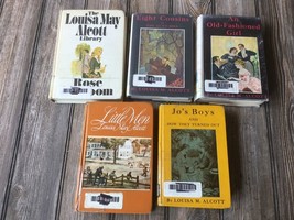 Lot of 5 Vintage Classic Louisa May Alcott Books Hardcover - $17.44