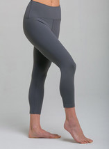 Tanya-b Damen Grau Dreiviertel Leggings Yoga Hose Größe: L - Srp - £14.77 GBP