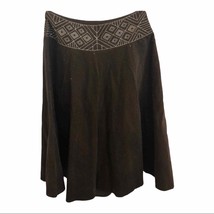 Lulumari brown beaded boho light corduroy skirt - £11.92 GBP