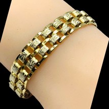 vintage gold tone bracelet Excellent Condition 7.75” - $31.58