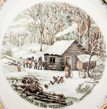 1970 Currier And Ives A Home In The Wilderness Decorative Plate 6.5&quot; Col... - £15.29 GBP