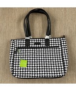 NEW Vera Bradley Quilted Midnight Houndstooth  Work Tote Bag Large MSRP $98 - £41.93 GBP