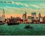 Skyline New York City NY NYC UNP Unused Irving Underhill DB Postcard J6 - $9.85