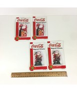 4 Vintage Coca Cola Fridge Magnet Santa 2 Designs Sealed Christmas Holid... - £25.28 GBP