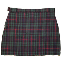 Lands End Uniform Girl&#39;s Size 8, Pleated Skirt Above Knee, Evergreen Navy Plaid - £19.98 GBP