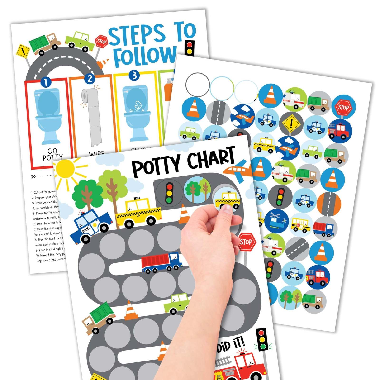 Car Potty Training Chart | Sticker Charts | Early Education - Other ...