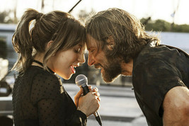 A Star Is Born Lady Gaga Bradley Cooper in profile singing 24x36 Poster - £22.75 GBP