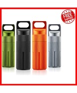 Airtight &amp; Waterproof Aluminum Pill Containers: Set of 4 for Outdoor Adv... - $555.64 MXN