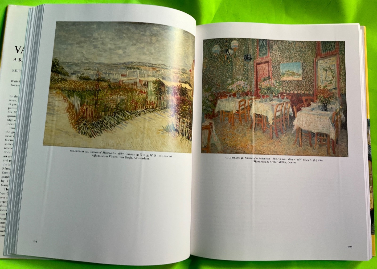 Vtg Van Gogh: A Retrospective by Susan Alyson Stein (HCDJ 1986) Item image 9