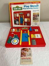 Vintage Playskool SESAME STREET Play Street Activity Center Crib Toy w Box 1977 - £28.01 GBP