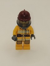 Lego Minifigure CTY0287 Fire Bright Light Orange Fire Suite Airtanks Town C0214 - £1.89 GBP