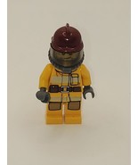 LEGO MINIFIGURE CTY0287 FIRE BRIGHT LIGHT ORANGE FIRE SUITE AIRTANKS TOW... - £1.86 GBP