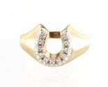 Diamond Men&#39;s Cluster ring 14kt Yellow Gold 410269 - £301.27 GBP