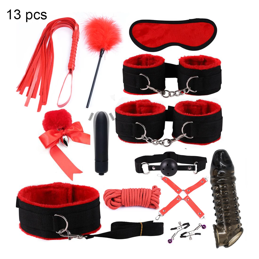 House Home Ay Leather A Kits Plush A A Set HandA A Games Whip Gag A Clamps s For - £32.26 GBP