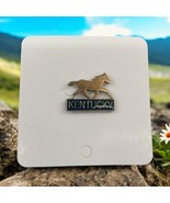Kentucky Race Horse Souvenir Gold Tone Metal Lapel Pin Equestrian - $161.45 MXN