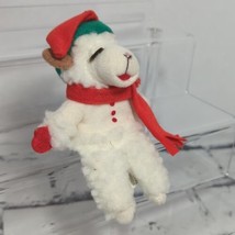 Vintage Lamb Chop Christmas Holiday Finger Puppet Sheri Lewis Avon 1995 - £8.88 GBP