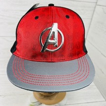 Disney Marvel Avengers Metal Logo Truckers Hat Cap Fitted M L Ironman Hulk New - £35.03 GBP